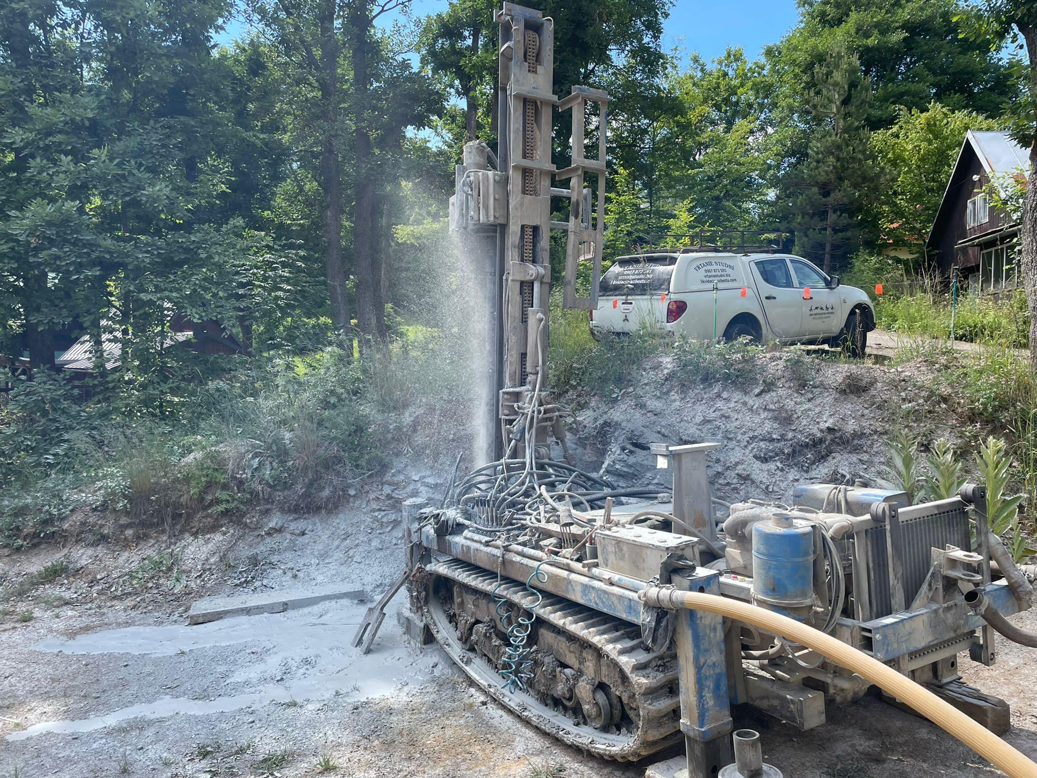 Vŕtanie studní - detail realizácie 2